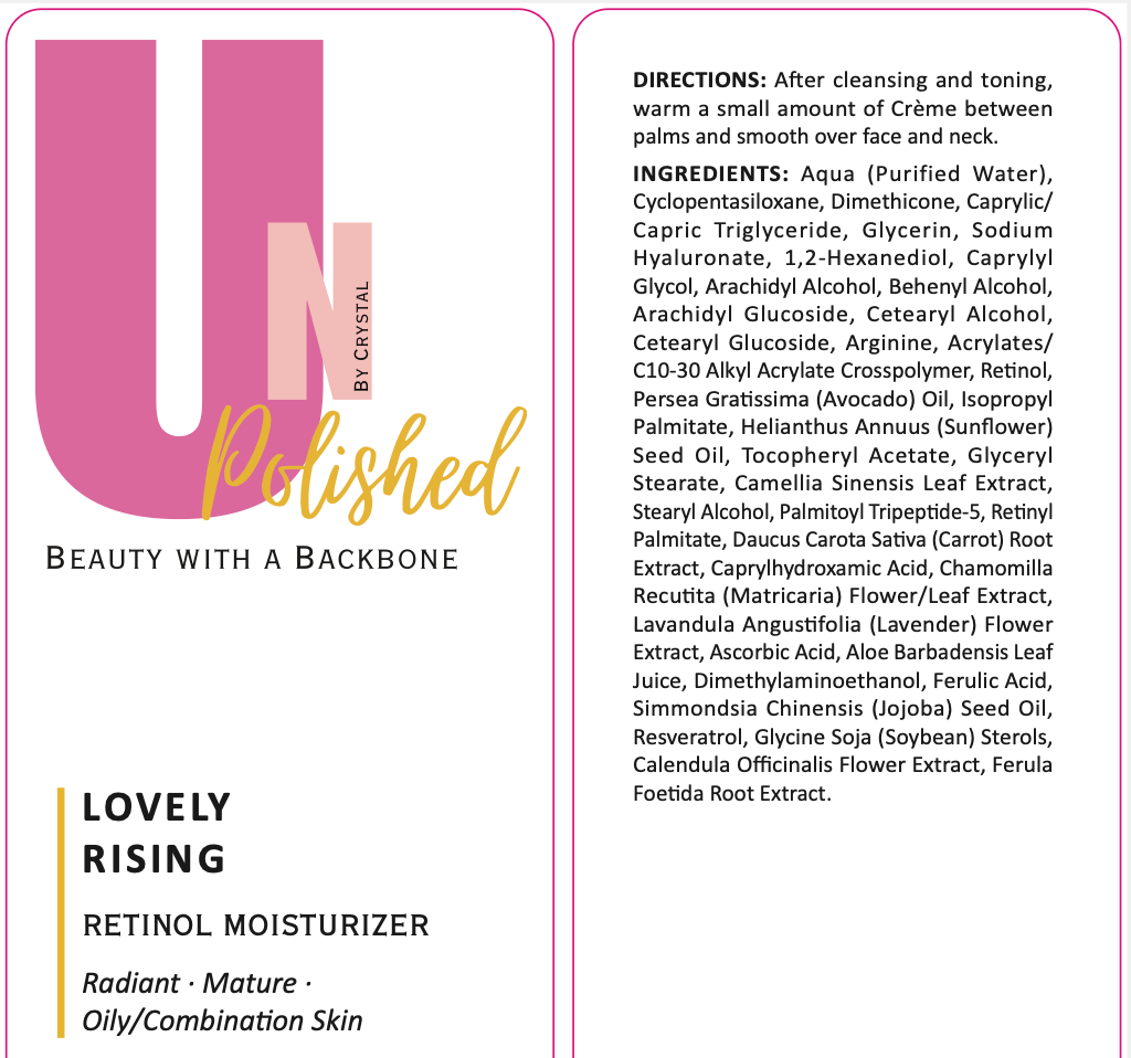Lovely Rising – Retinol Moisturizer