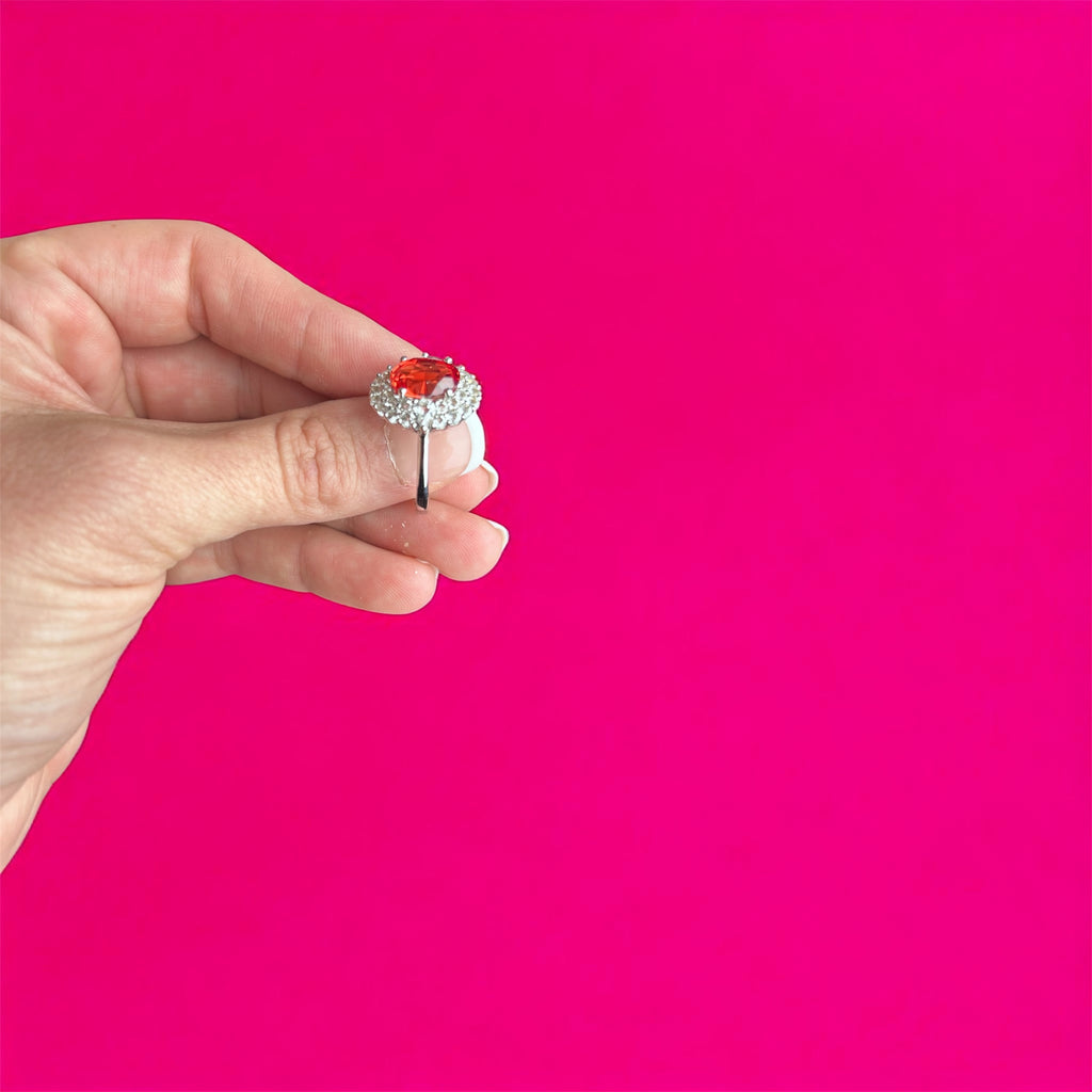 Scarlet Confidence Ring size 7
