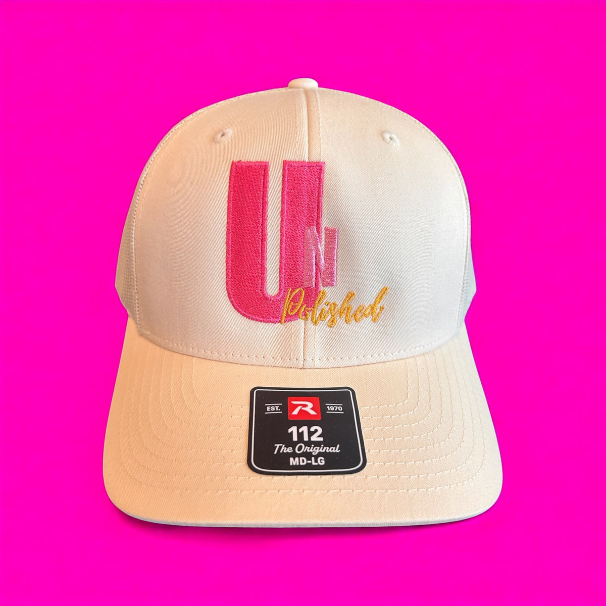 All White UnPolished Cap