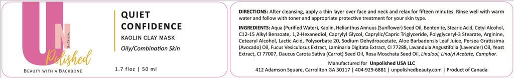 Quiet Confidence – Kaolin Clay Mask