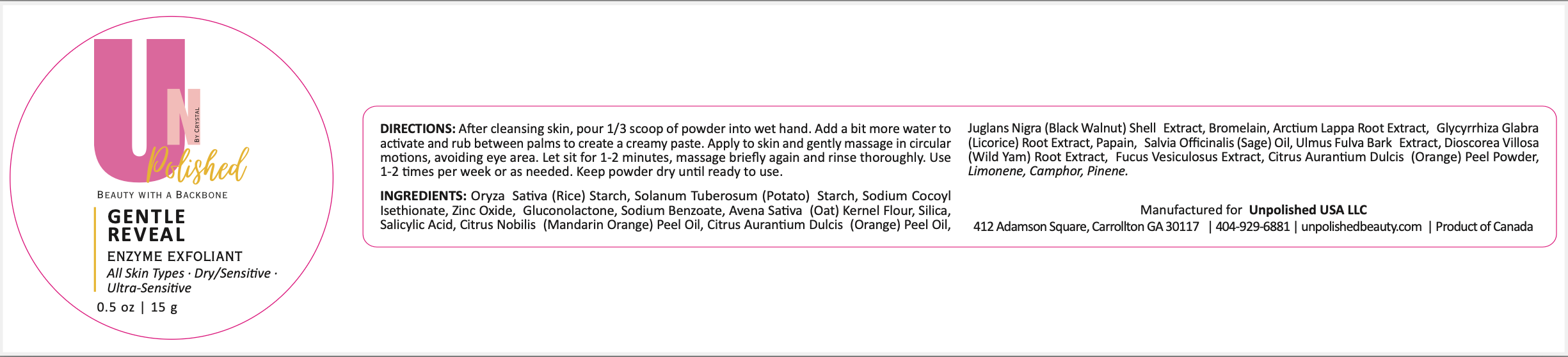 MINI: Gentle Reveal – Enzyme Exfoliant